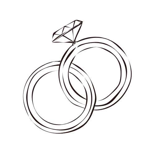 white and gold simple initial wedding logo (1)