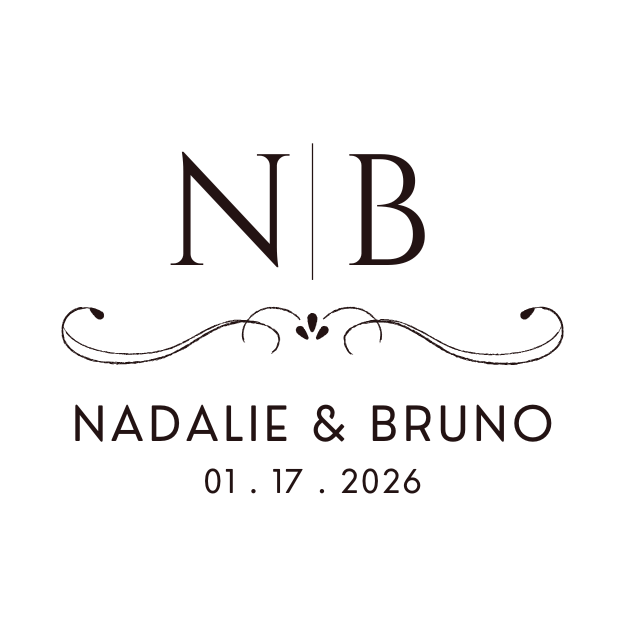 White And Gold Simple Initial Wedding Logo 4